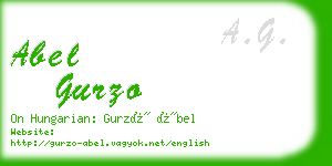 abel gurzo business card